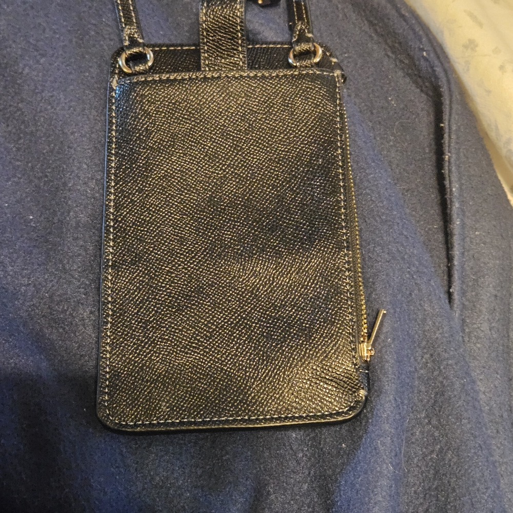 Coach Black Leather Phone Crossbody - Picture 3 of 3